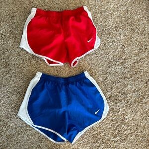 Nike Kids Red and Blue Shorts